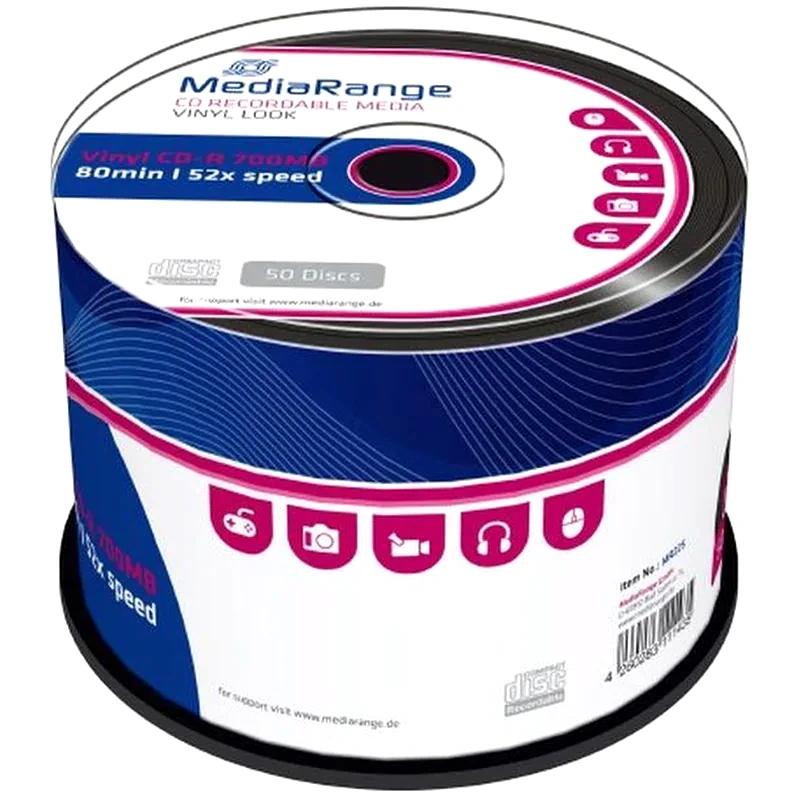 MEDIARANGE Δίσκοι CD/DVD MediaRange CD-R 700 MB - 50τμχ