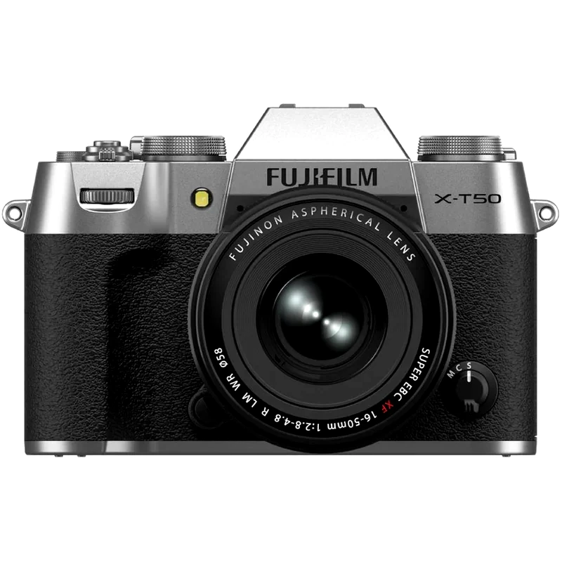 Fujifilm Φωτογραφική Μηχανή Mirrorless FUJIFILM X-T50 Kit XC15-45mm F3.5-5.6 OIS PZ - Ασημί
