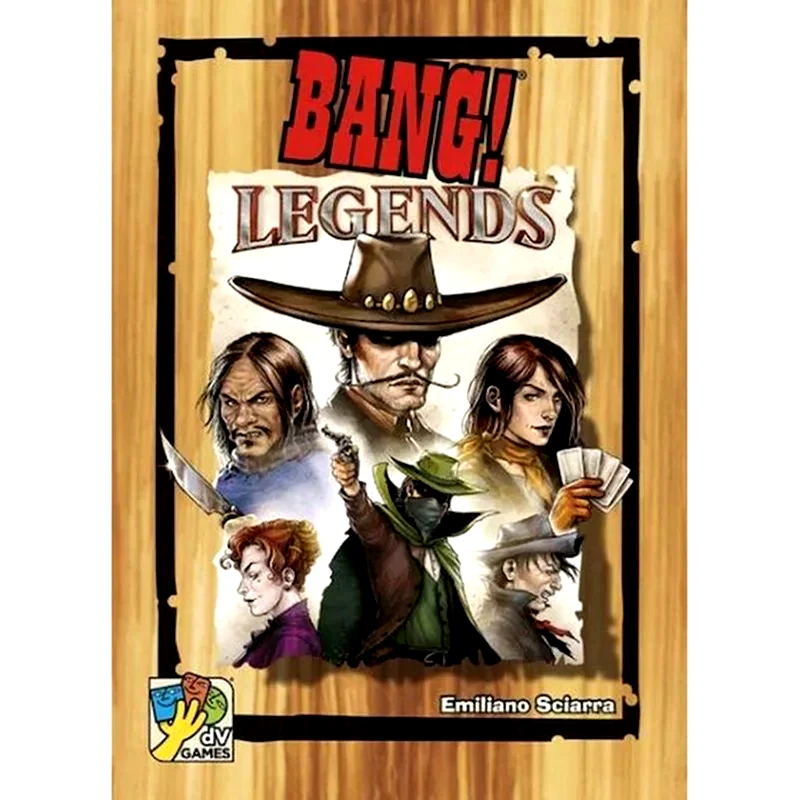 DV GAMES Bang Legends Expansion, English Edition, 4-7 Players, 8+ Y.o