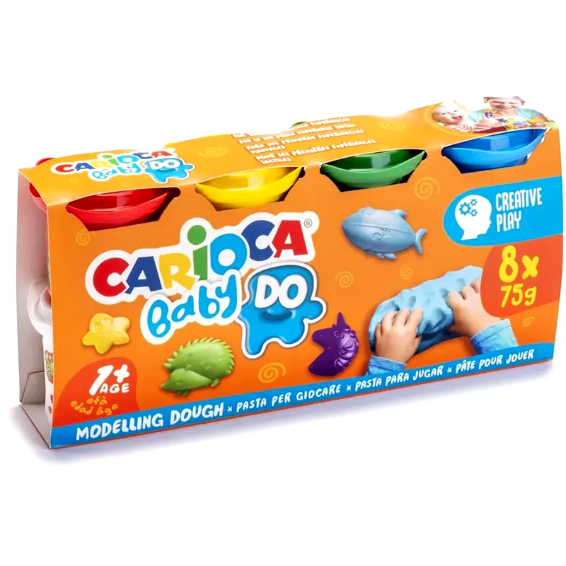 CARIOCA Carioca Πλαστοζυμαράκια Baby Dough 75gr (8 Χρώματα)