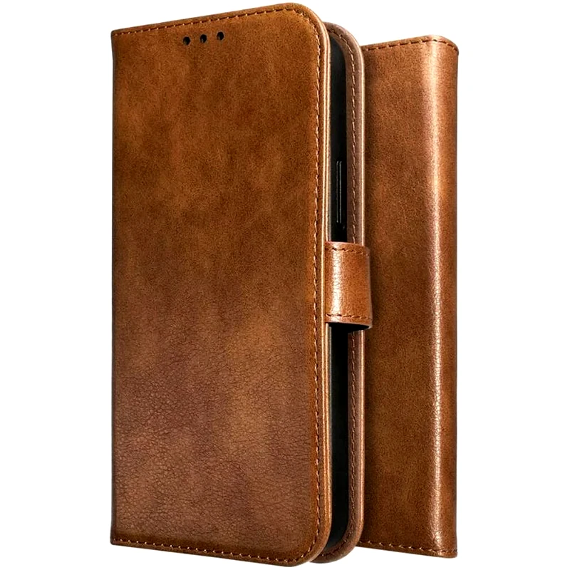 ROSSO Θήκη Oppo Reno11 Pro - Rosso Element Pu Πορτοφόλι - Brown (8719246446290)