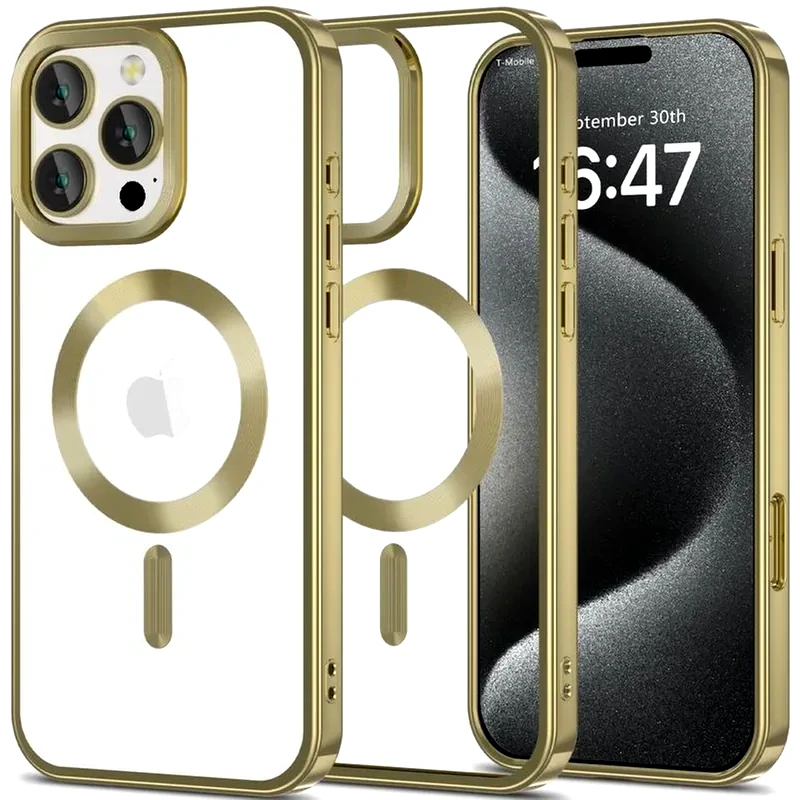 TECH-PROTECT Θήκη Apple Iphone 16 Pro - Tech-protect Magflex Διάφανη Σιλικόνης Με Magsafe - Satin Gold (5906302312146)