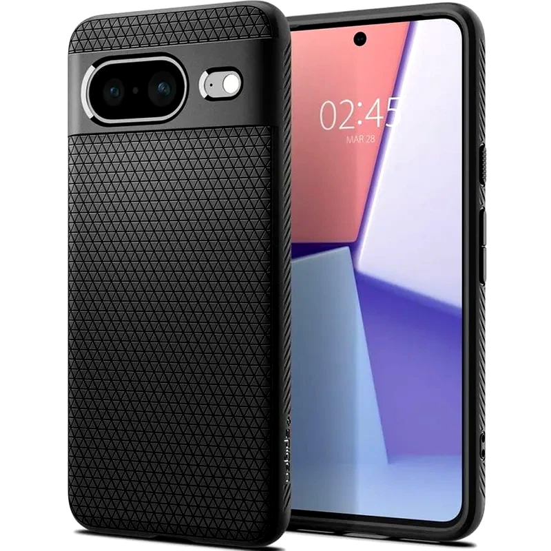 SPIGEN Θήκη Google Pixel 8 - Spigen Liquid Air Σιλικόνης - Matte Black (acs06274)