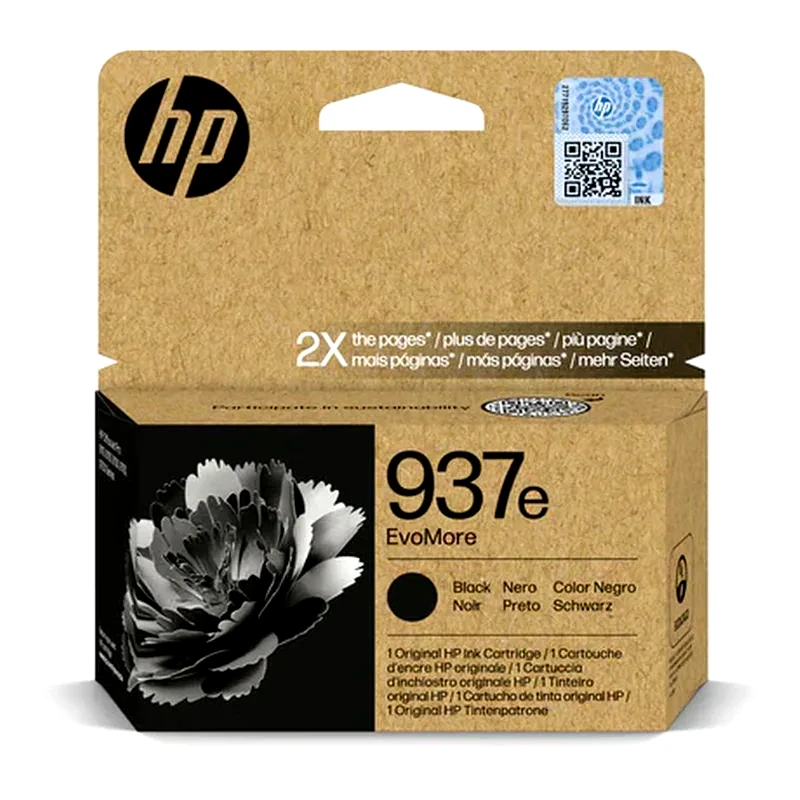 HP HP 937Ε Μαύρο Μελάνι Εκτυπωτή 4S6W9NE