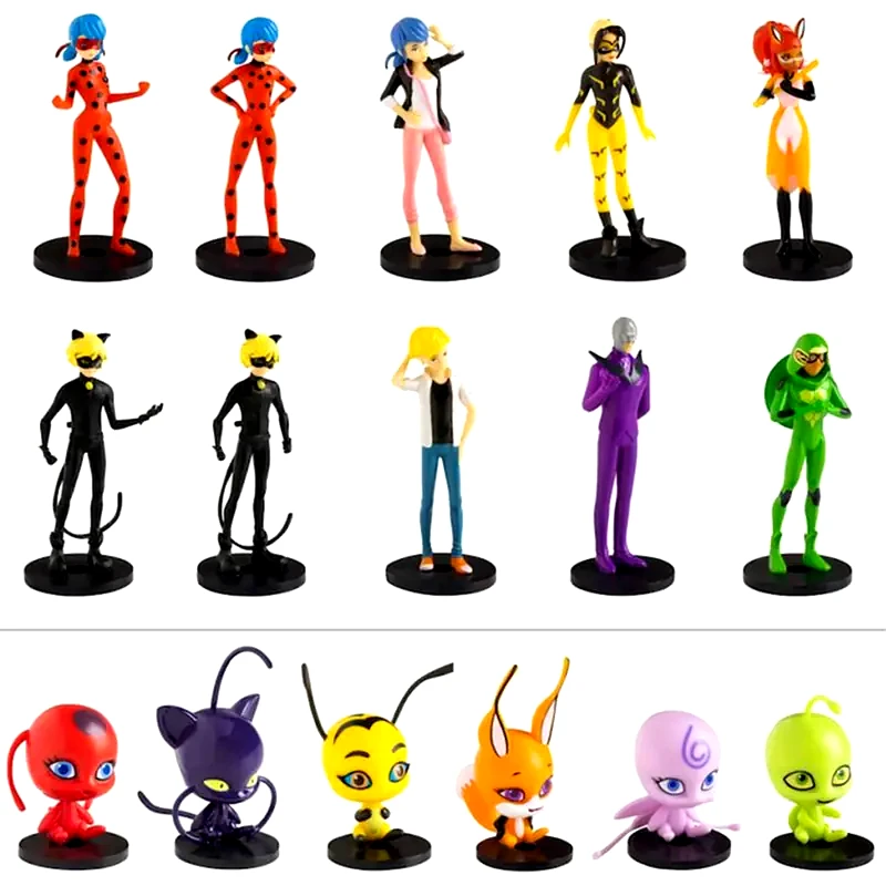 P.M.I. P.m.i. Miraculous Pencil Toppers – 8 Pack Deluxe Box -including 2 Hidden Rare Characters (s1) (random) (mlb2070)