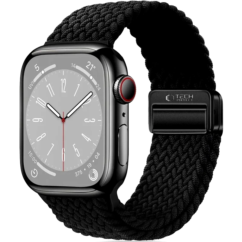 TECH-PROTECT Λουράκι Tech-Protect Nylonmag για Apple Watch 42/41/40mm - Black