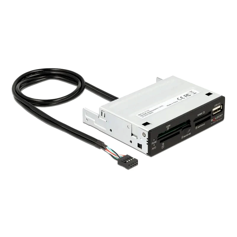 DELOCK Delock Usb 9-pin Card Reader 91708, Cf/sd/xd/ms/micro Sd/usb, 3.5 Bay