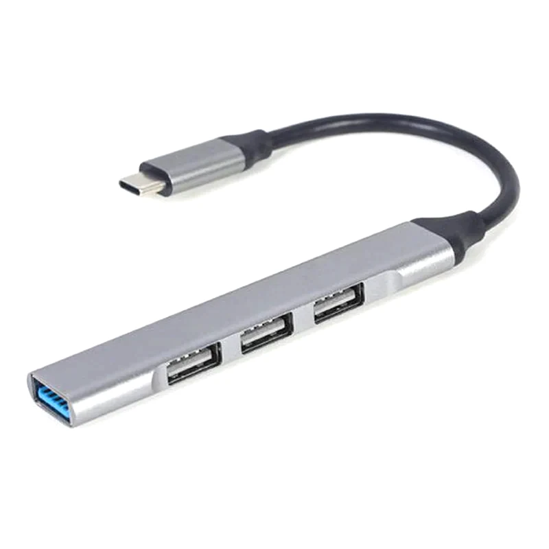 GEMBIRD USB Hub Gembird UHB-CM-U3P1U2P3-03 USB 3.0 με 4 θύρες - Ασημί