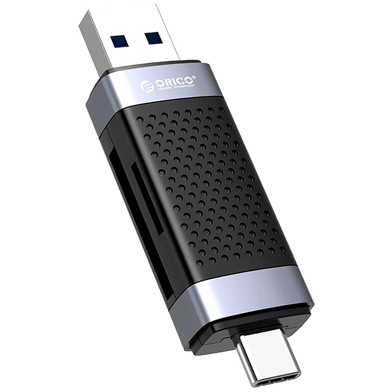 ORICO Orico Card Reader Cd2d-ac3 Για Sd Και Micro Sd, Usb-c Και Usb 3.0, Μαύρο