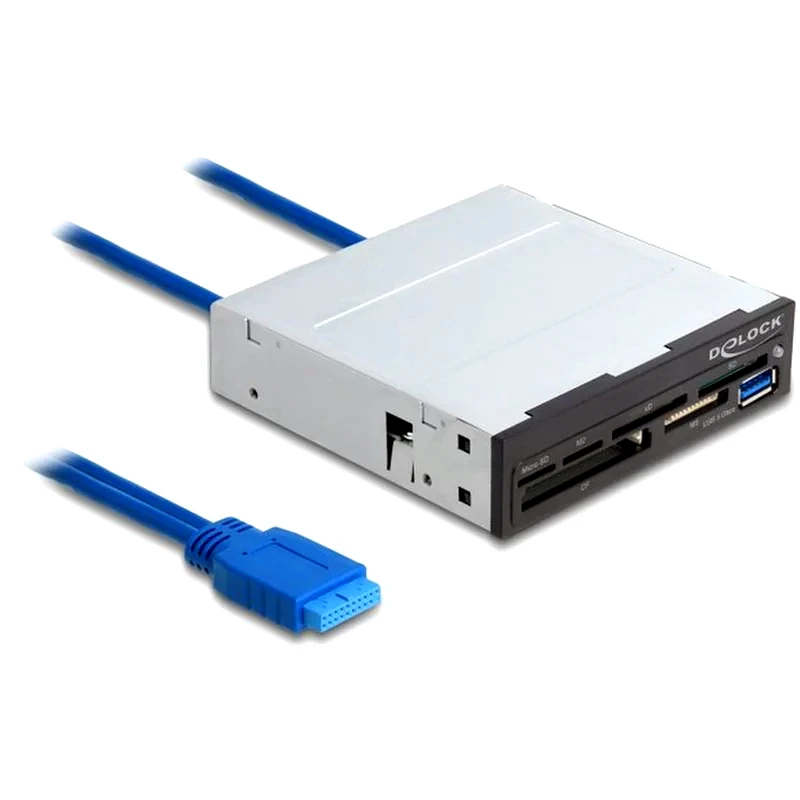DELOCK Delock Usb 19-pin Card Reader , Cf/sd/micro Sd/xd/ms/m2/usb, 5gbps (91759)
