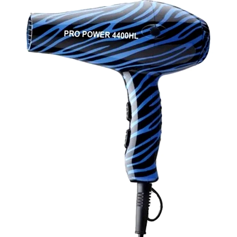HAIRLUX Hairlux Italy Επαγγελματικό Πιστολάκι Μαλλιών Super Turbo 4400 Blue Zebra 2400w Με 2 Ταχύτητες