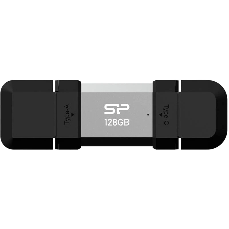 SILICON POWER Silicon Power Usb Flash Drive C51, Usb/usb-c, 128gb, 120mbps, Ασημί