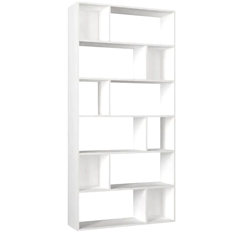 WELHOME Βιβλιοθήκη Welhome από Μελαμίνη 90x26x184 cm - Λευκό