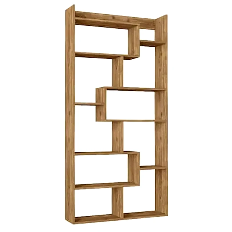 WELHOME Βιβλιοθήκη Welhome από Μελαμίνη 90x22x182 cm - Μπεζ
