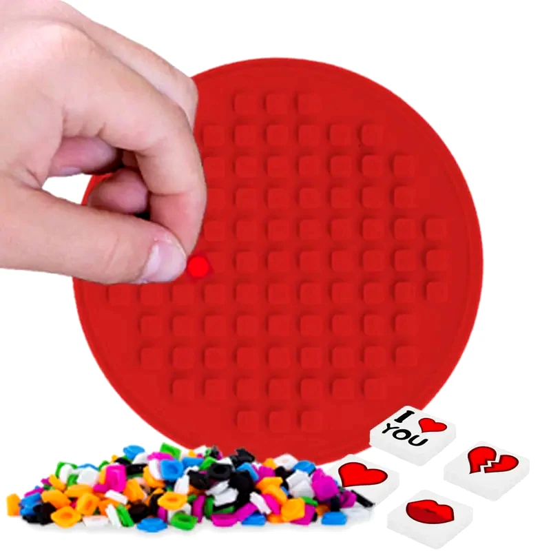 PIXIE CREW GROUP Πάνελ Στρογγυλό Pixie Για Δημιουργία Ψηφιδωτού Κόκκινο