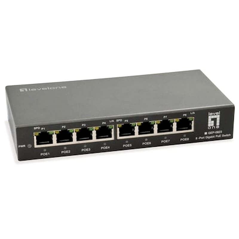 LEVEL ONE LevelOne GEP-0823 Network Switch Gigabit Ethernet (1000 Mbps) PoE Support
