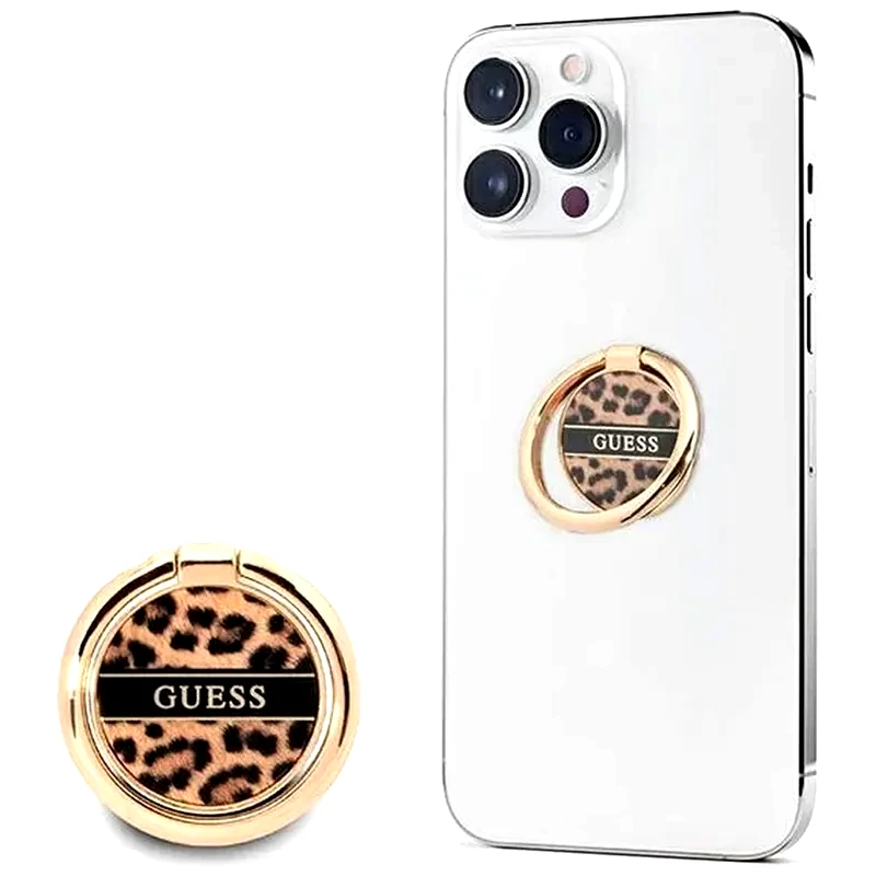 GUESS Ring Holder Κινητού Guess GURSHCLEOW - Brown Leopard