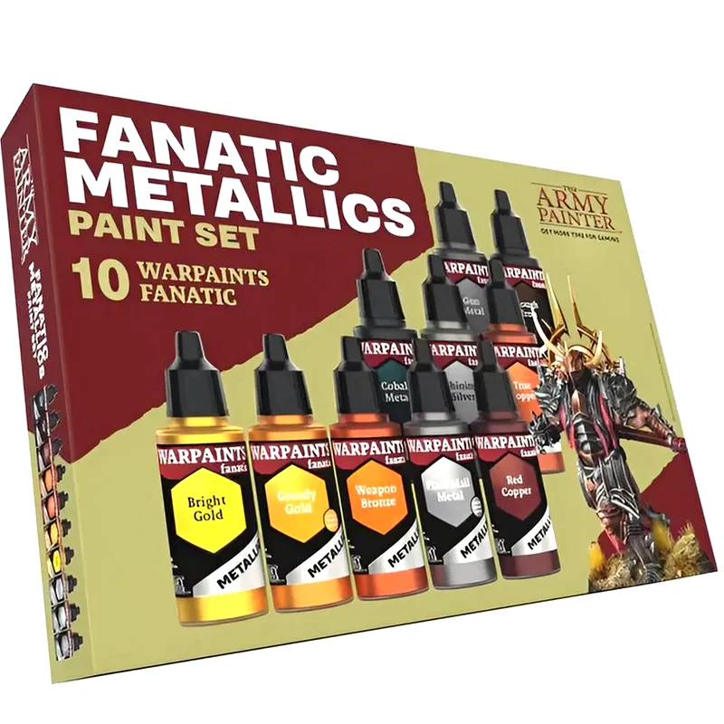THE ARMY PAINTER The Army Painter - Warpaints Fanatic: Metallics Paint Set (10 Χρώματα Μοντελισμού (18ml)