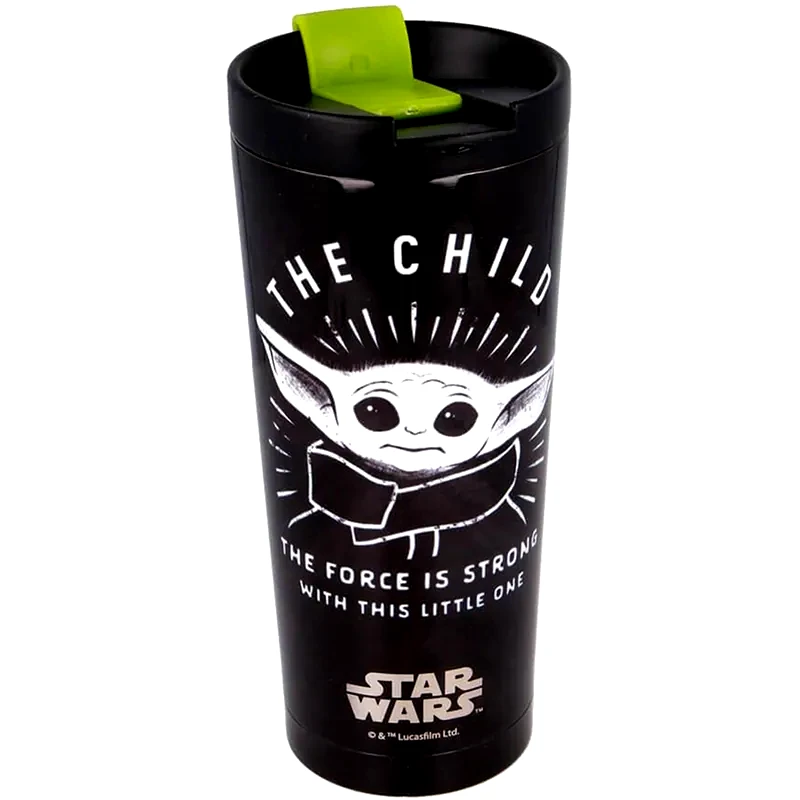 STOR Κούπα Θερμός Stor The Mandalorian Grogu Πλαστική 425 ml - Μαύρη
