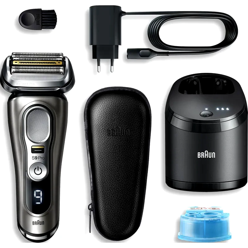 BRAUN Σετ Ξυριστική Μηχανή BRAUN 9465CC Series 9 Pro+ Γκρι