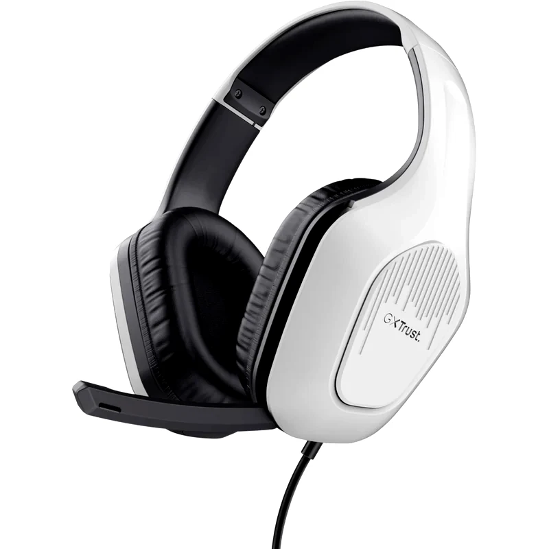 Trust GXT 415W Zirox Gaming Ενσύρματα Ακουστικά 3.5mm Λευκά