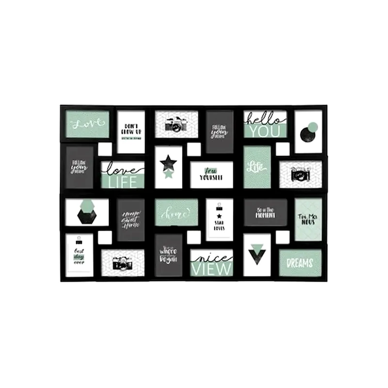 ARIA TRADE Κορνίζα Τοίχου Aria Trade PVC 86x2.2x57 cm - Μαύρη