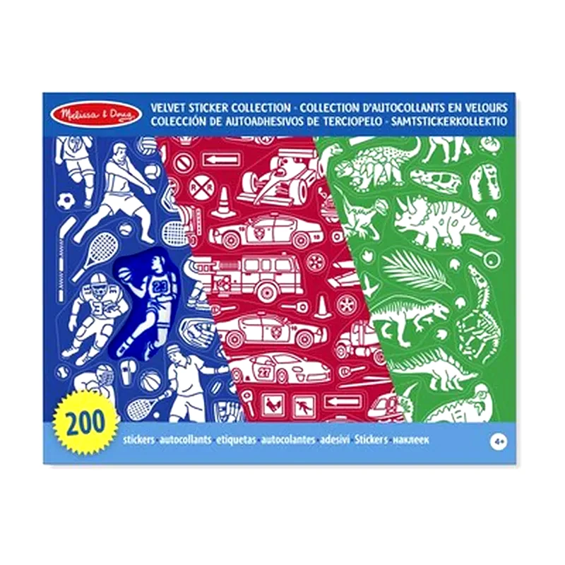 Μπλοκ Με Αυτοκόλλητα - Velvet Sticker Μπλε