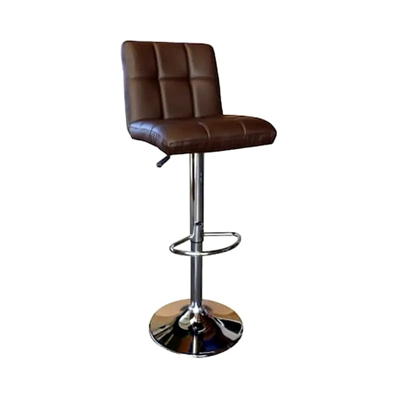 WOODWELL Σκαμπό Μπαρ WOODWELL Δερματίνη Pu 2 Τμχ - Καφέ