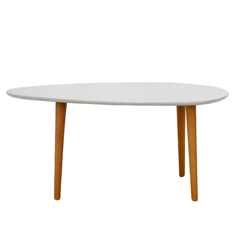WELHOME Τραπεζάκι Σαλονιού Welhome από MDF 89x48x34cm - Λευκό