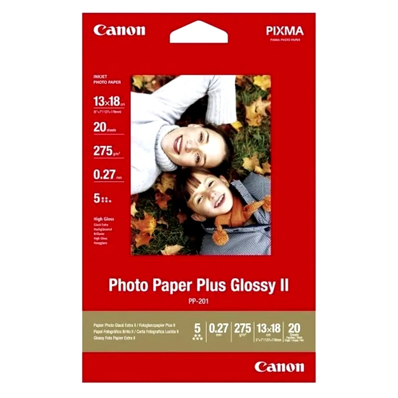 CANON Canon Φωτογραφικό Χαρτί Gloss 13x18 265 gr/m² για Inkjet Εκτυπωτές 20 φύλλα