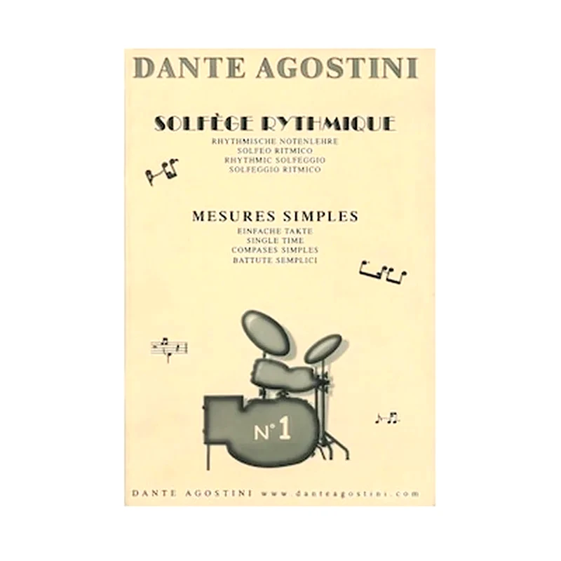DANTE AGOSTINI Βιβλίο Ρυθμικής Αγωγής Dante Agostini Solfege Rythmique, Vol.1