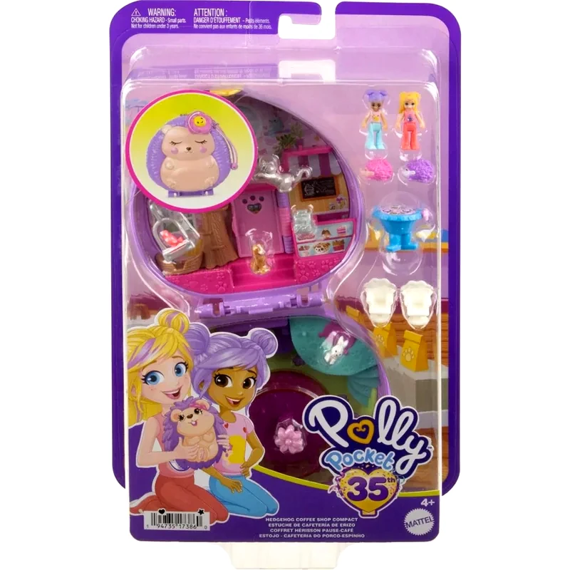 MATTEL Polly Pocket Polly Mini Ο Κόσμος Της Polly Σετάκια - Νέα Σχέδια - Hrd37 Hedgehog Coffee Shop