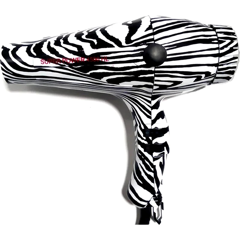HAIRLUX Hairlux Italy Επαγγελματικό Πιστολάκι Μαλλιών Super Power Hl 4500 Zebra 2400w Με 2 Ταχύτητες