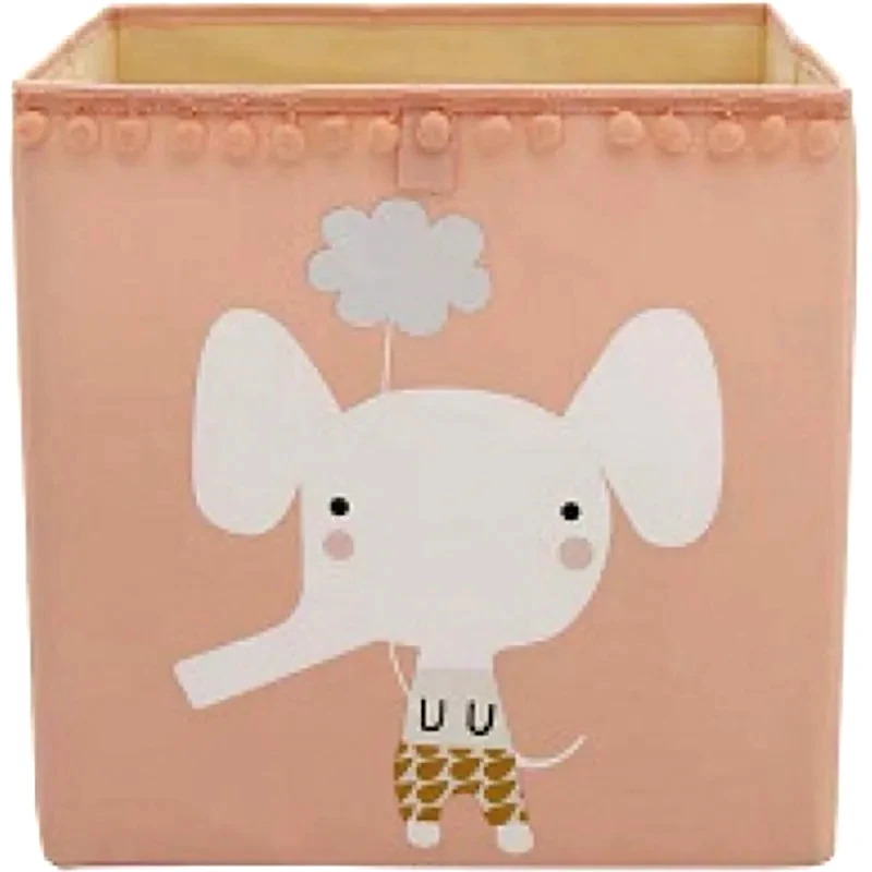 ECARLA Παιδικό Κουτί Αποθήκευσης - Boho Pink Elephant