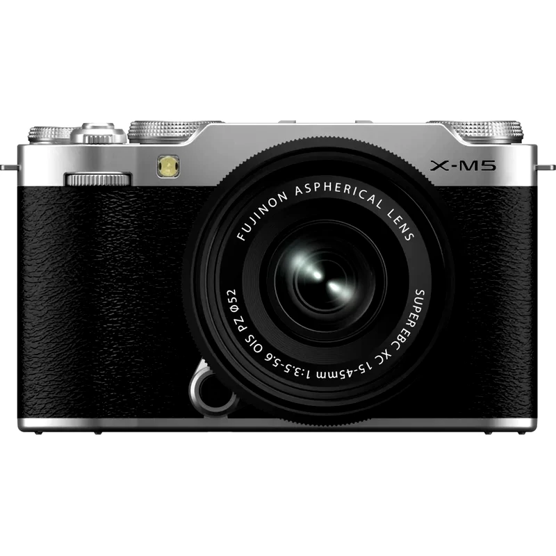 FUJIFILM Φωτογραφική Μηχανή Mirrorless Fujifilm X-M5 Φακός XC 15-45mm OIS PZ - Ασημί