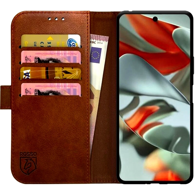 ROSSO Θήκη Google Pixel 9 Pro Xl - Rosso Element Pu Πορτοφόλι - Brown (8719246446368)