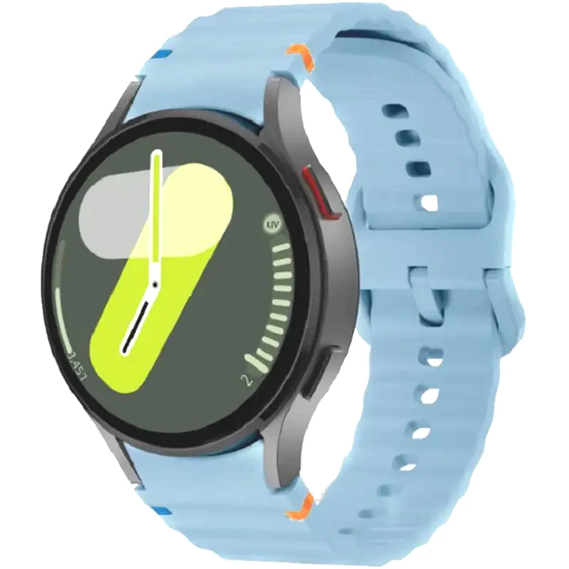 TECH-PROTECT Λουράκι Samsung Galaxy Watch Fe / 7 / 6 / Classic 6 / 5 / 5 Pro / 4 / Classic 4 (47/46/45/44/43/42/40mm) - Tech-protect Silicone Sport Σιλικόνης - Sky Blue (5906302313419)