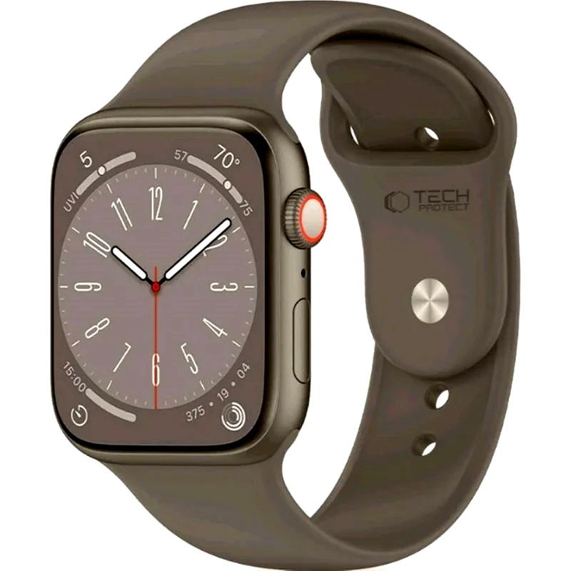 TECH-PROTECT Tech-protect Silicone - Λουράκι Σιλικόνης Apple Watch Ultra2/ultra1/se/10/9/8/7/6/5/4 (49/46/45/44mm) - Clay (5906302310036)