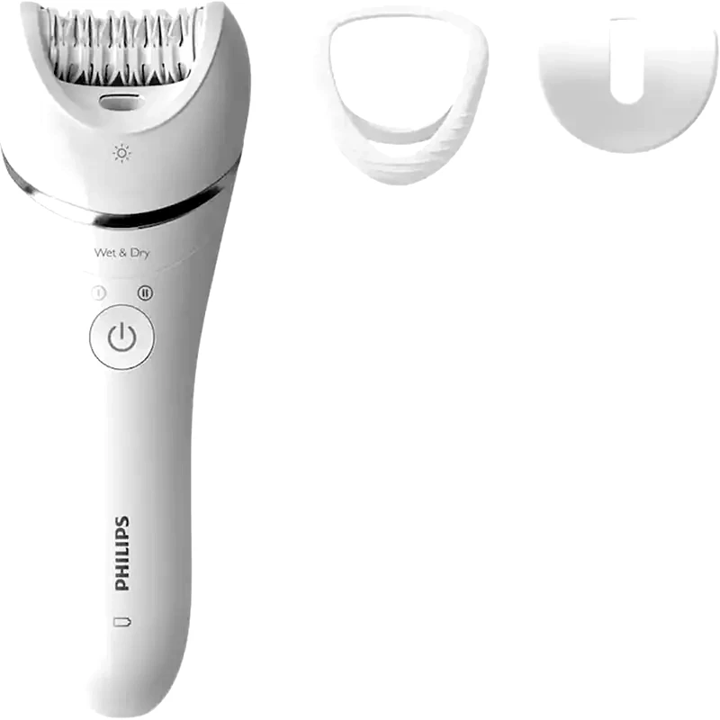 PHILIPS Αποτριχωτική Μηχανή PHILIPS BRE700/00 Series 8000 Epilator Για Σώμα Μπικίνι Λευκό