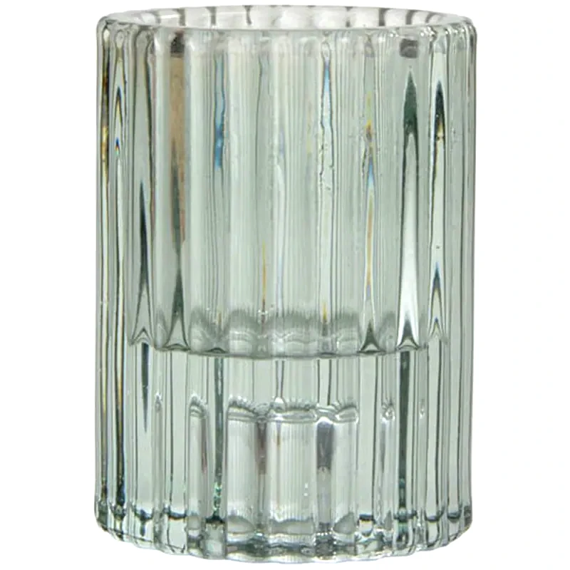 SPITISHOP Κηροπήγιο Spitishop L-c Arty Celadon 6bph040vm Γυάλινο 5.5x7.5cm - Πράσινο