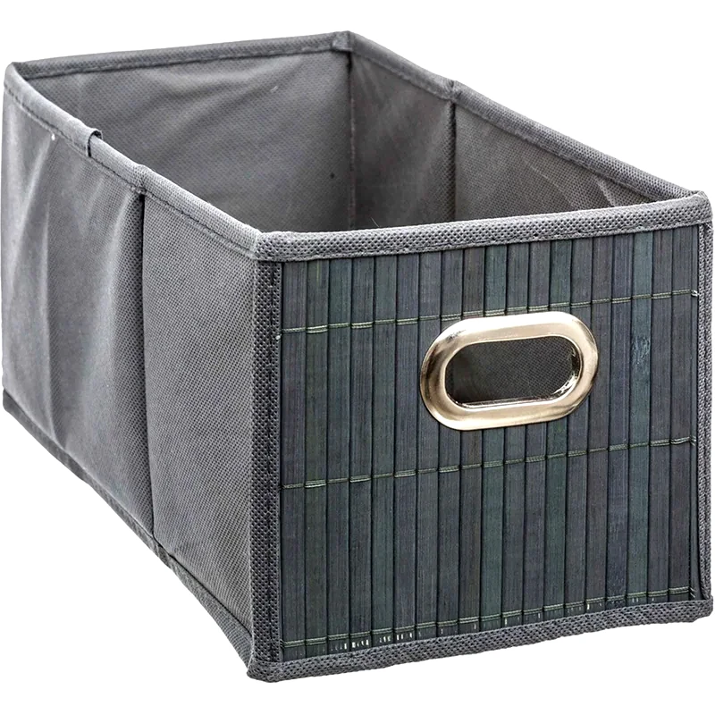 SPITISHOP Κουτί Αποθήκευσης F-V 155969b Bamboo 31x15cm - Γκρι