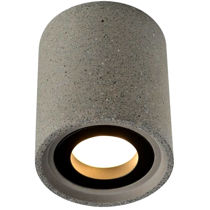 ACA DECOR Σποτ Μονόφωτο Aca Monte Τσιμεντένιο 8.5x8.5x10 cm - Σκούρο Γκρι