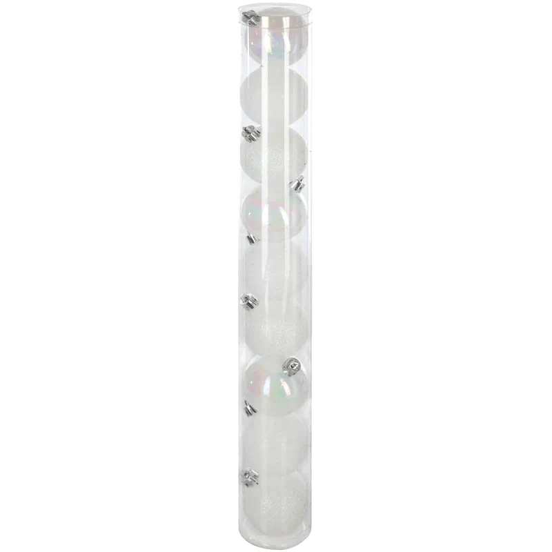 Σετ Χριστουγεννιάτικα Spitishop Στολίδια A-s White 144820bl Πλαστικό 9 Τμχ - Μπάλα