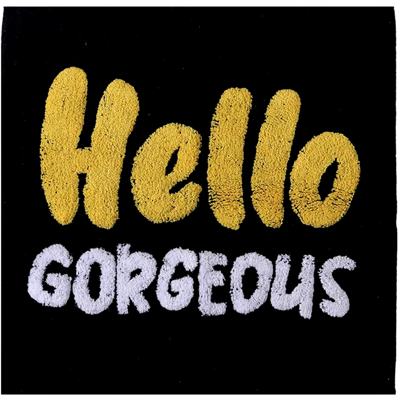 NEF - NEF Πατάκι Μπάνιου Nef-nef Hello Gorgeous Βαμβακερό 80x80cm - Μαύρο