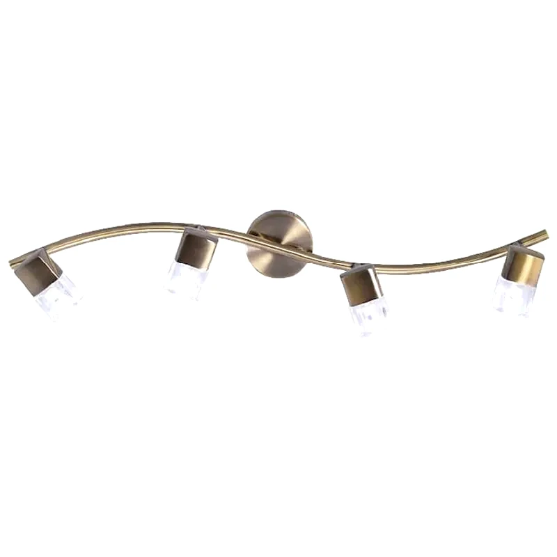 ACA DECOR Σποτ Πολύφωτο Aca Naples 0901064gab Μεταλλικό/Γυάλινο - Μπρονζέ
