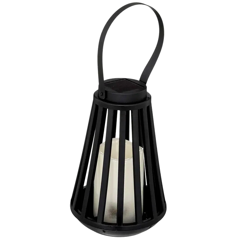 SPITISHOP Ηλιακό Φανάρι Spitishop A-s Brit 190600 Πλαστικό Φ14.5x21.5 cm - Μαύρο