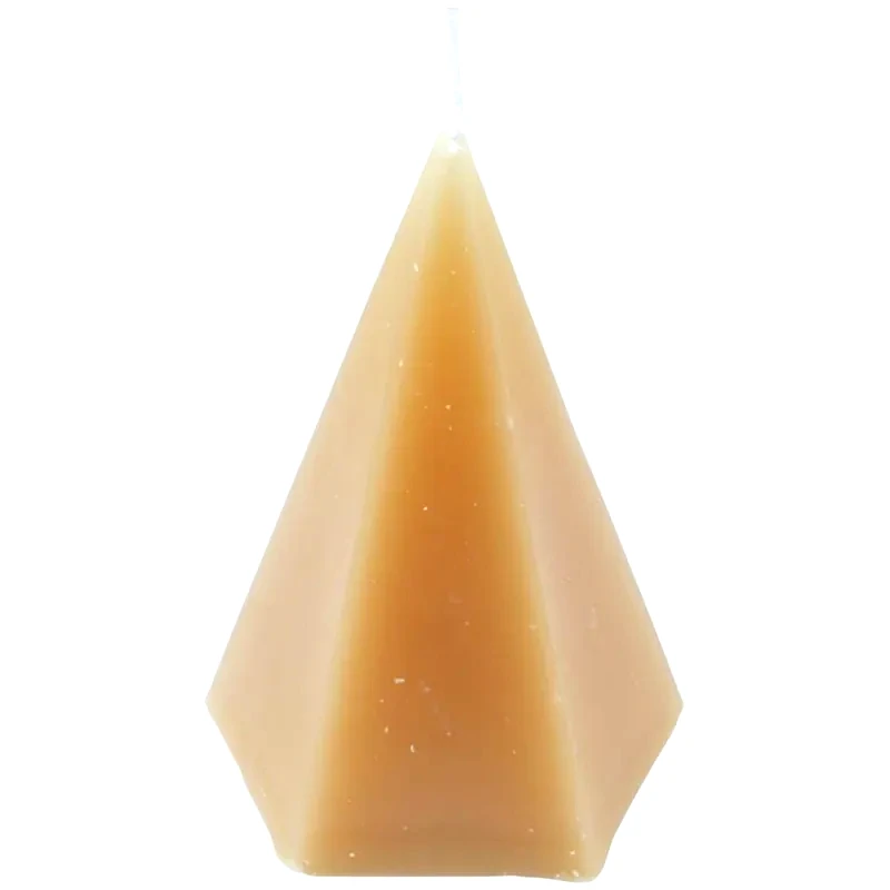 SPITISHOP Διακοσμητικό Κερί Spitishop L-c Arty Semoule 6bdc047nt 7.4x7.4x12cm - Μπεζ/Σομόν