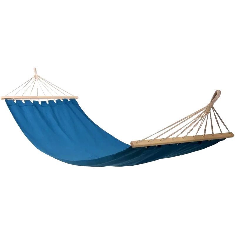 SPITISHOP Αιώρα Αλεξίπτωτο Κρεμαστή Spitishop από Ύφασμα/Ξύλο 80x200cm - Μπλε