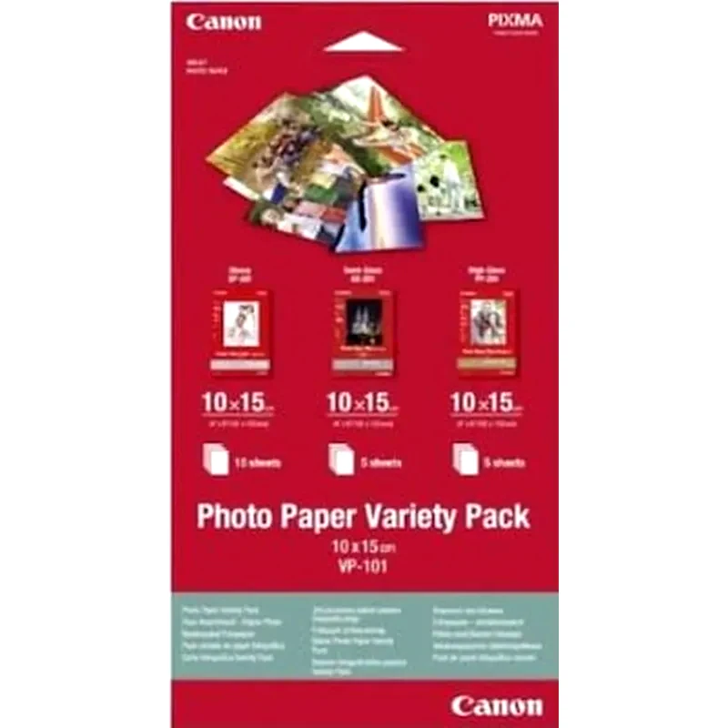 CANON Canon VP-101 Φωτογραφικό Χαρτί Semigloss Α6 260 gr/m² για Inkjet Εκτυπωτές 20 φύλλα