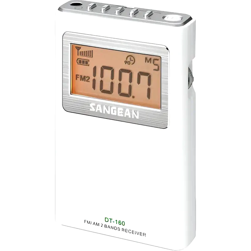 SANGEAN Φορητό Ραδιόφωνο Sangean DT-160 Pocket - Λευκό
